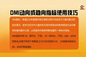 技术指标入门学习，DMI动向或趋向指标判断市场多空方向的技巧