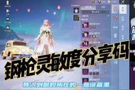 赛特和平精英：吉林钢枪王的万能灵敏度，分享码来啦，导入更方便视频封面