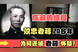 蒋介石第二任期满，怀疑效命20多年的陈诚要谋权篡位，结局如何？