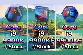 i9-9900K、KF、KS 搭配 2080S 显卡，游戏帧率对比，KS 优势明显