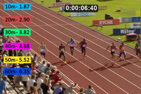 加拿大飞人德格拉斯100米超风速9.69秒！数据分析。
