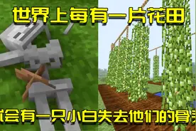 我的世界植物物语17：小白见到我就会哭出声？人造花海成功建成！