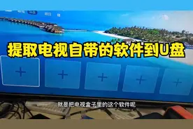不用电脑，把电视自带的软件复制到U盘，然后安装在其他电视上