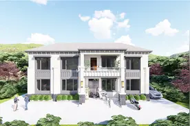 张先生设计二层新中式别墅4室2老人房2厅，长方形建筑深得父母心视频封面