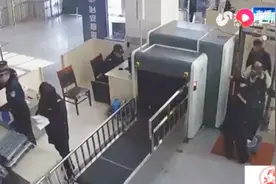 母亲过安检忘记孩子，女儿直接爬进安检仪！巨大辐射易危害身体