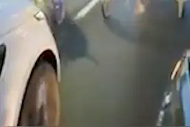 当场翻车！英国两男子驾马车上公路比赛 连人带马摔出栏杆视频封面