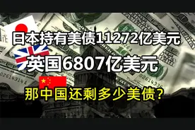 对比：日本持有美债11272亿美元，英国6807亿，那中国还剩多少？视频封面