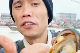 渔民大哥教你吃鲍鱼，里面这个部位再大也不能吃，口感非常Q弹