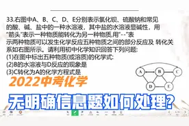 【2022中考化学】中考化学推断题：如何破解无明确信息推断题视频封面