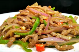 家常洋葱炒肉丝这样做，口感脆嫩回甜，肉丝鲜香滑嫩，好吃又下饭视频封面