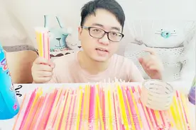 实验用500根“七彩荧光棒”，制作铠甲穿身上，会有多炫酷呢