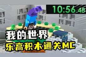 我的世界：乐高积木史蒂夫，挑战速通MC，缺什么都找村民要