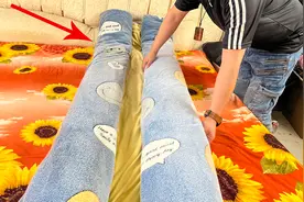 今天才知道，套被子原来这么简单，老公一卷被罩轻松搞定，学一学