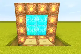 迷你世界：教你做钻石滑动门  门框是用地门做的 滑动门是钻石