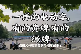 我是迷茫的：在郑州一模一样的电动车，为啥有人黄牌，有人绿牌？