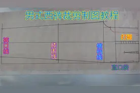 男式西裤的裁剪方法，掌握好裁剪基础知识