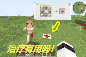 我的世界超能力22：用金块和下界之星，合成治疗器！
