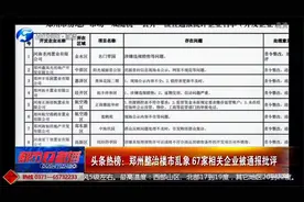 头条热榜：郑州整治楼市乱象 67家相关企业被通报批评视频封面