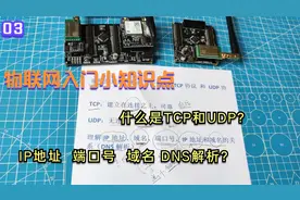 物联网入门知识点，什么是TCP和UDP以及IP端口号域名和DNS解析？视频封面