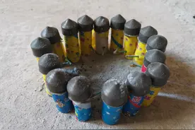 花10元买的陀螺旋转烟花，点燃看到这样的效果，眼泪都笑出来了