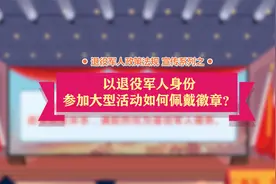 退役军人参加大型活动如何佩戴徽章？