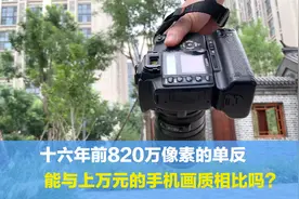 16年前820万像素的单反，能与万元手机的画质比吗？网友：镜头好