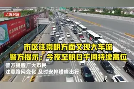 市区往崇明方面又现大车流 警方提示：今夜至明日午间持续高位视频封面