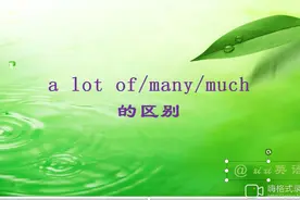 英语考点五上7-6a lot of,many,much的区别
