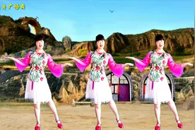 《拉着妹妹的手》广场舞，正反面动作分解来了，简单好看轻松学会