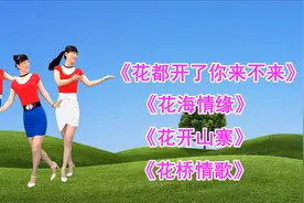 《花都开了你来不来》《花海情缘》《花开山寨》《花桥情歌》视频封面