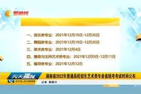 湖南省2022年普通高校招生艺术类专业省统考考试时间公布视频封面