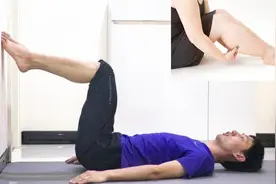 小腿松垮水肿，一捏一坨肉，每天躺着抬脚跟3分钟，小腿紧实纤细