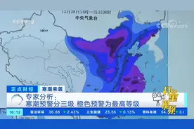 专家分析：寒潮预警分三级，橙色预警为最高等级|正点财经
