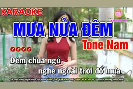 [KARAOKE] Mưa Nửa Đêm