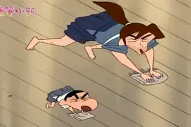 蜡笔小新：小新找师父特训，和师父擦地板，这算哪门子特训啊视频封面