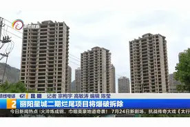 丽阳星城二期烂尾项目爆破拆除