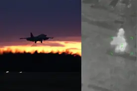 俄军苏-25战机夜袭乌军基地 武器弹药库被摧毁：滚滚浓烟瞬间腾起视频封面