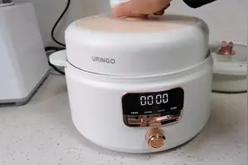 开箱:3L双盖多功能电压力锅，立马试用，10分钟煮好米饭，很满意视频封面