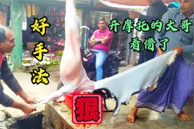 见识一下印度人杀羊去皮分解，真的是开眼界了，手法一绝