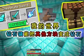 所有MC物品都能合成，剑与盾牌合成盾剑，能自行发出剑刃风暴