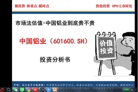 国内铝价一年上涨50%，中国铝业股价高不高，基本面+技术面分析视频封面