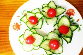 黄瓜的花式切法，简单易学，春节摆盘招待客人倍有面子！视频封面