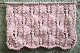 适合全身来织的棒针树叶花样，织法很简单，花型特别漂亮