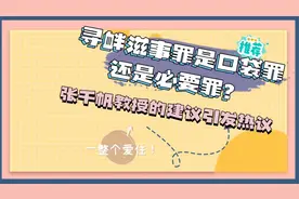 寻衅滋事罪是口袋罪还是必要罪？张千帆教授的建议引发热议视频封面