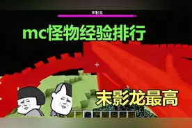 我的世界：mc怪物经验排行，末影龙最高，首次击杀有12000点