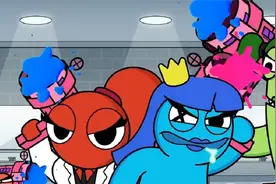 Roblox动画：彩虹朋友变身美少女战士！美到心巴上~