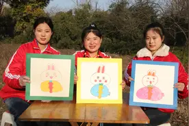 大妞老师教大家用3画兔子，数一数画兔子一共用几个3，简单又好看