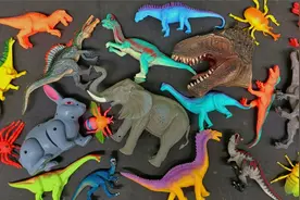 30只恐龙玩具集合，有霸王龙、腕龙和棘龙~视频封面