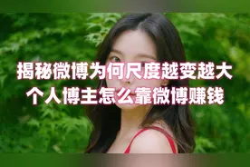 揭秘微博为啥是所有大平台尺度最大的 个人博主是如何靠微博赚钱视频封面