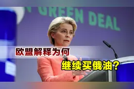 继续忽悠乌克兰，欧盟为何仍在购买俄罗斯石油，冯德莱恩给出答案视频封面